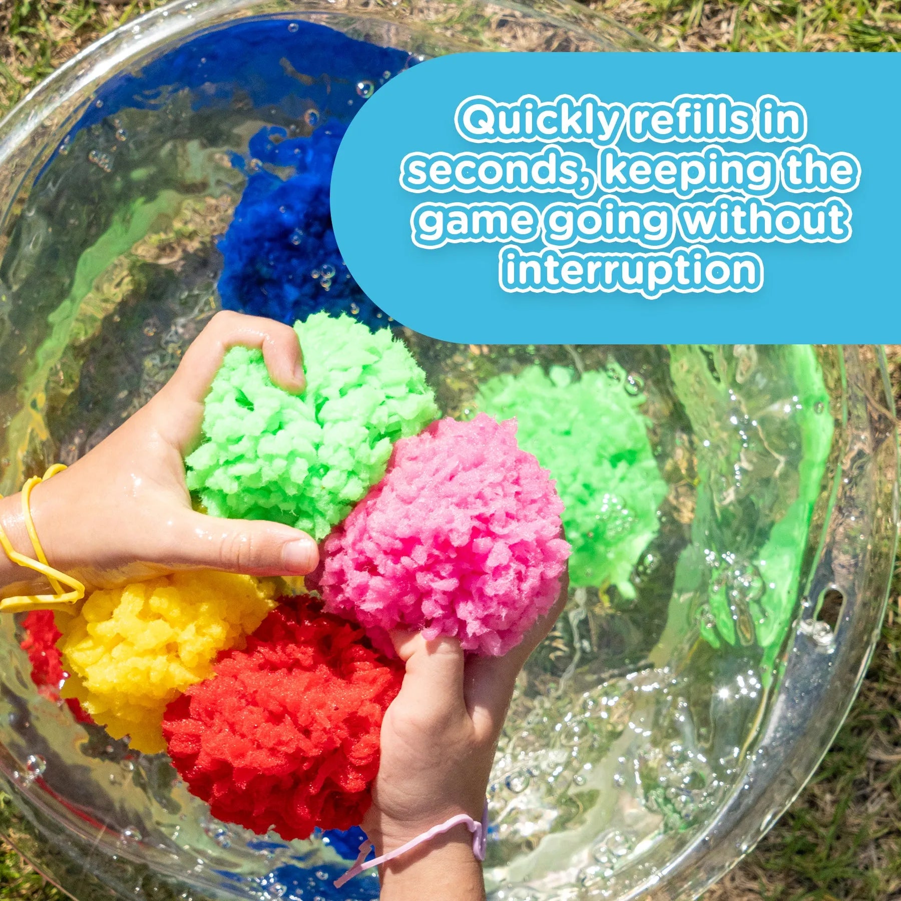 30 KiddoSpace Reusable Water Sponge Balls (Get 20 Free)