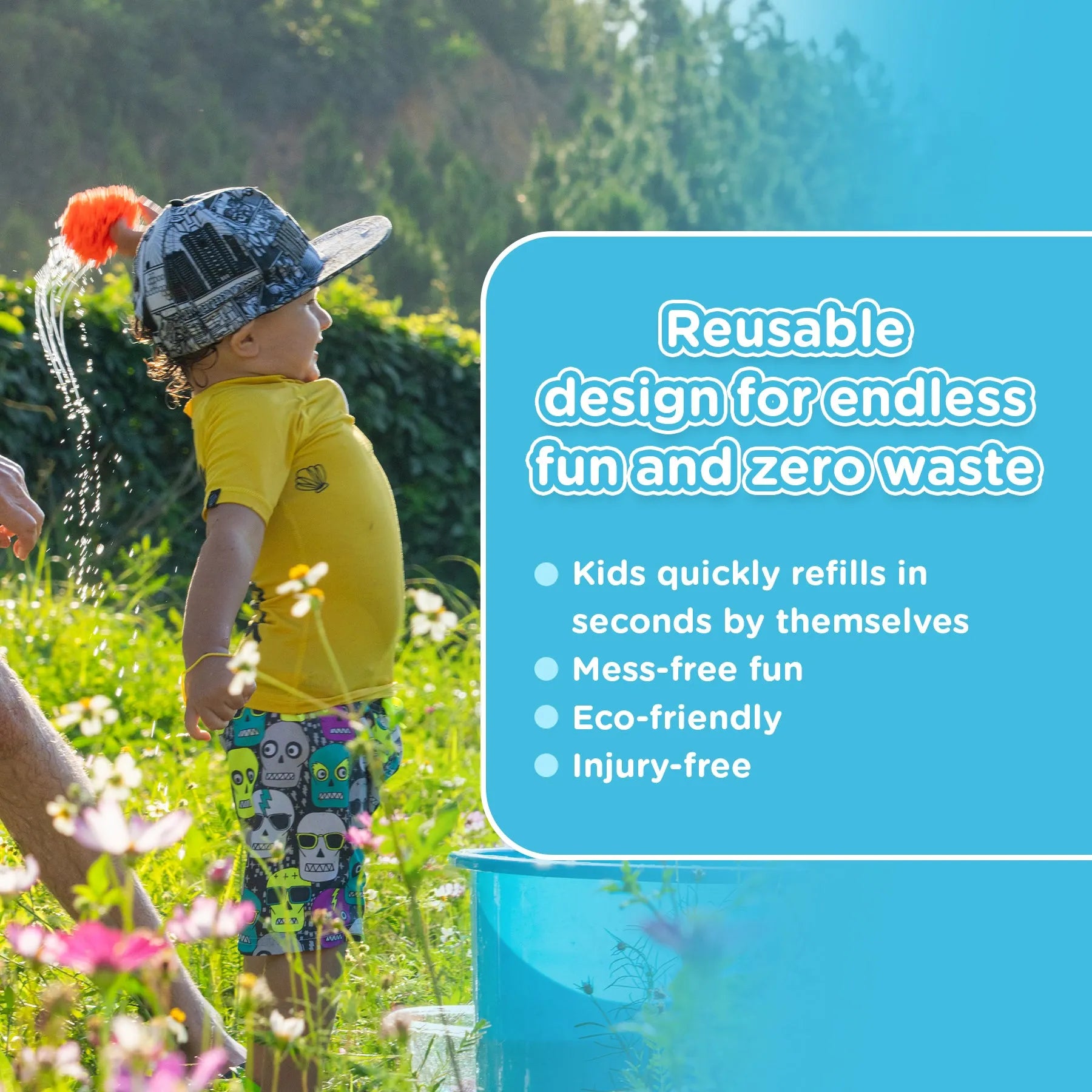 30 KiddoSpace Reusable Water Sponge Balls (Get 20 Free)