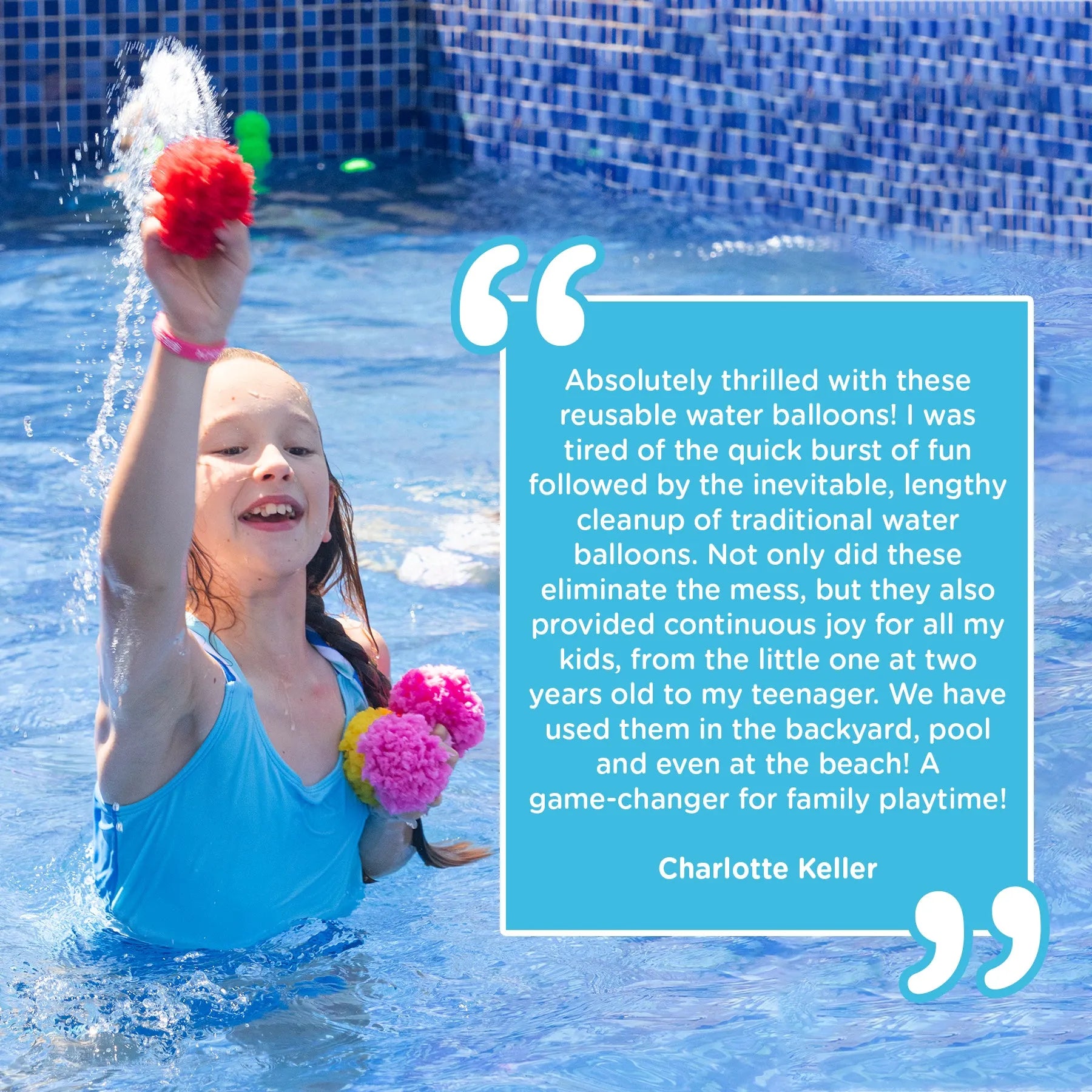 30 KiddoSpace Reusable Water Sponge Balls (Get 20 Free)