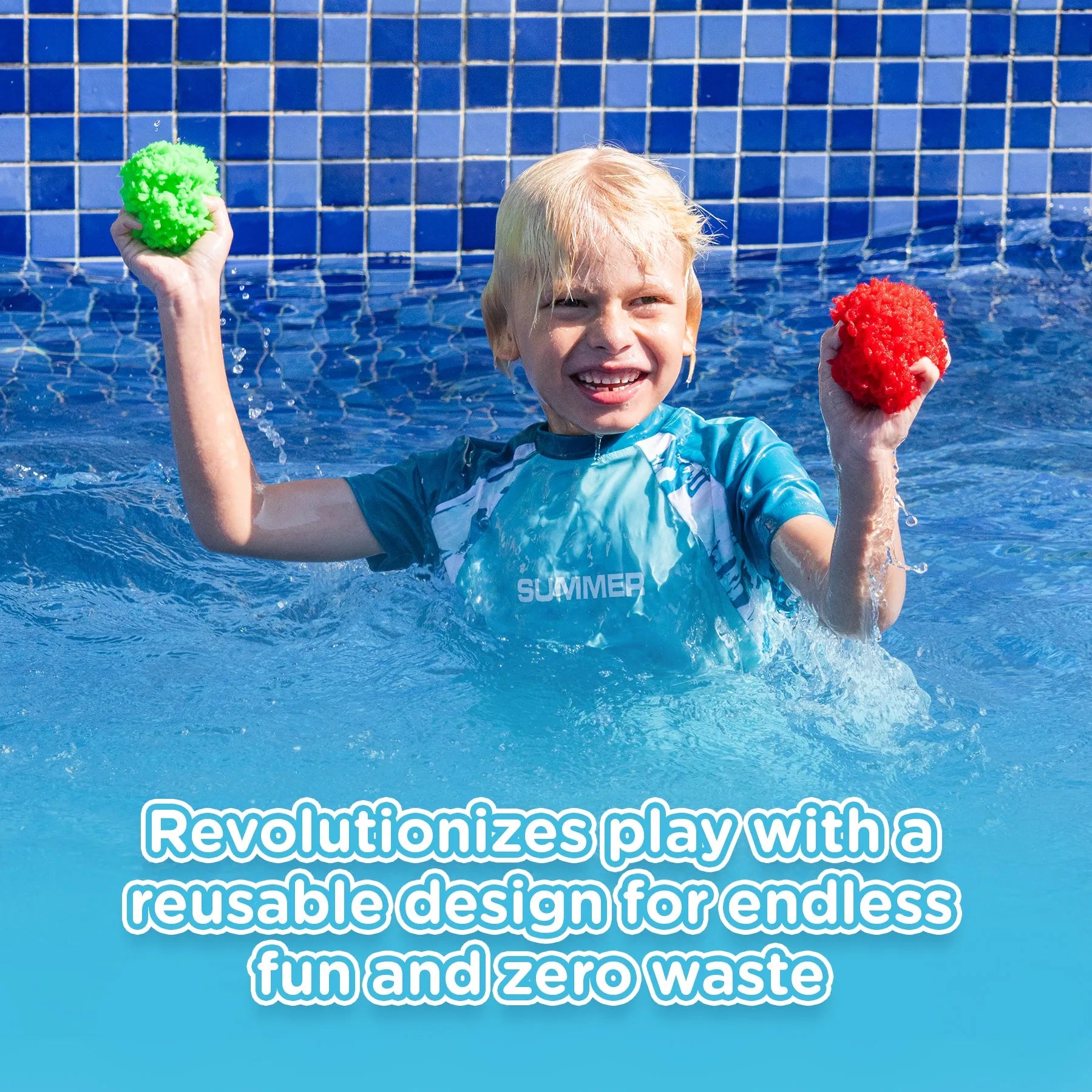 30 KiddoSpace Reusable Water Sponge Balls (Get 20 Free)