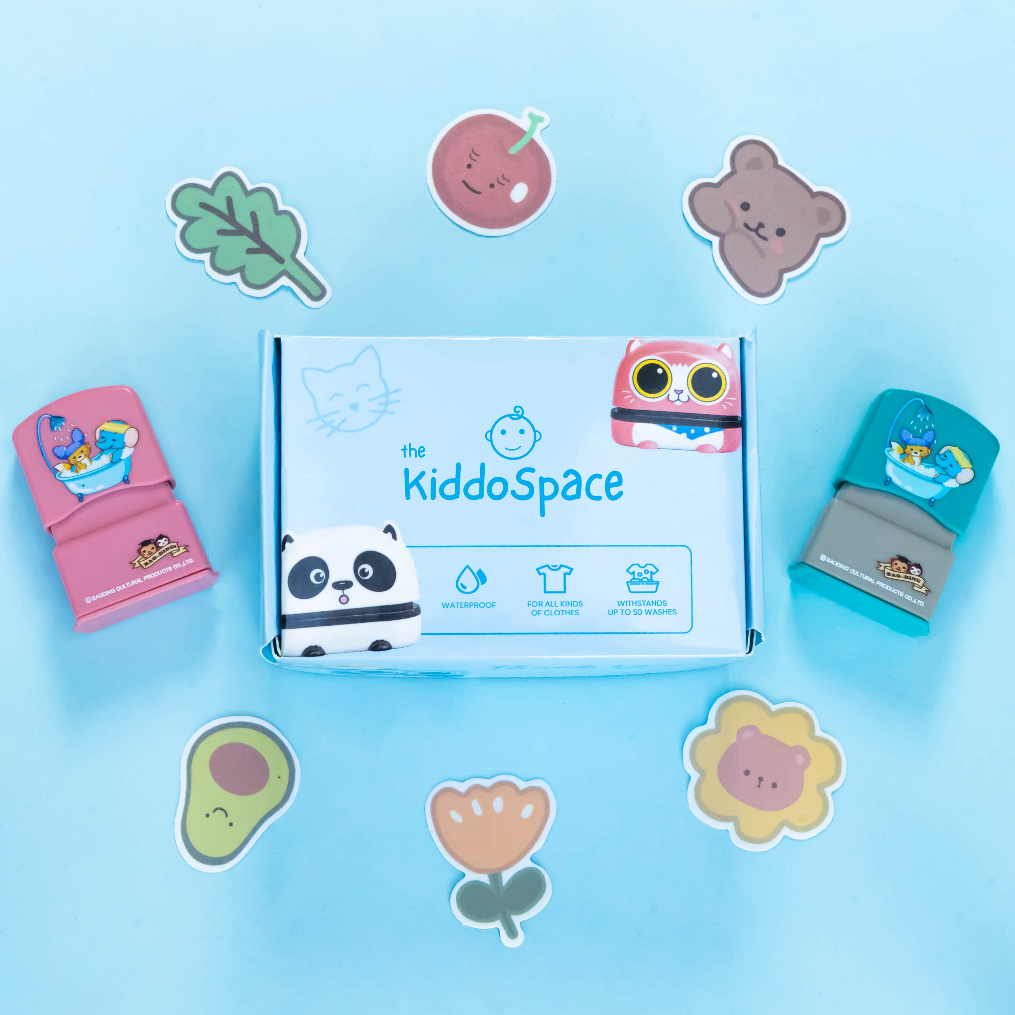 KiddoStamp™ - Elephant Name Stamp (Black Ink) – TheKiddoSpace SG